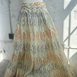 FRANCIS + BENEDICT Cotton maxi skirt handmade SIZE MEDIUM